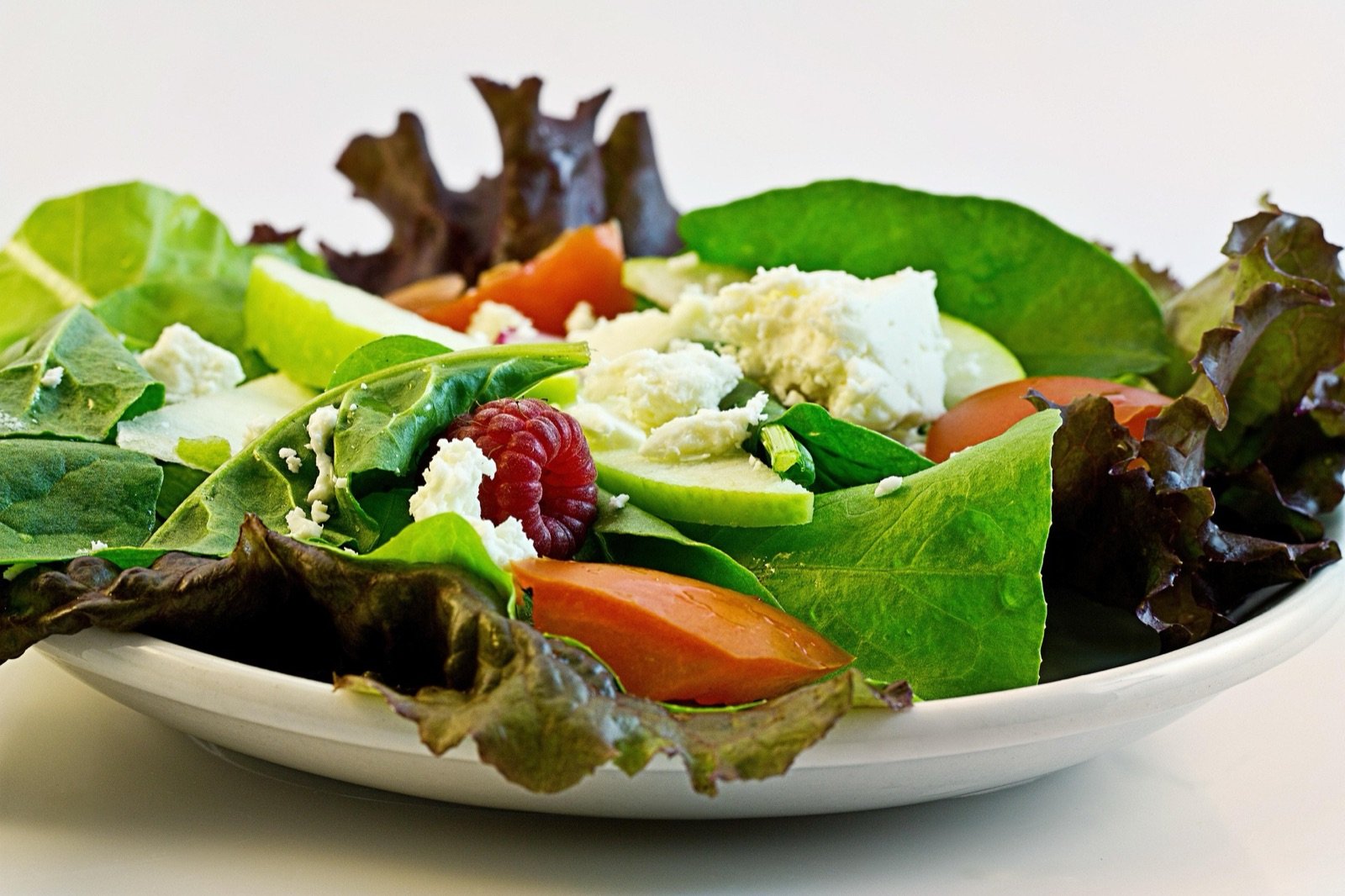 Frischer Salat auf dem Teller